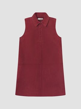 FRAME Women's City Shift Suede Mini Shirtdress