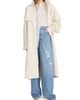 FRAME Women's Field Tie-Waist Cotton Trench Coat - 3