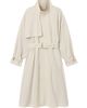 FRAME Women's Field Tie-Waist Cotton Trench Coat - 8