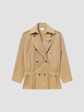 FRAME Women's FRAME X Sotheby's Cotton Short Trench Coat