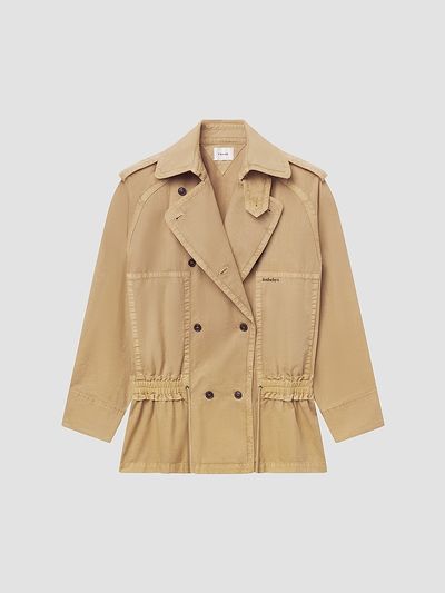 FRAME Women's FRAME X Sotheby's Cotton Short Trench Coat
