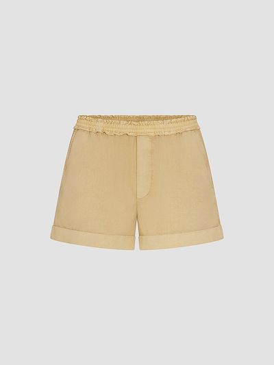 FRAME Women's FRAME x Sotheby's Cuffed Cotton Shorts