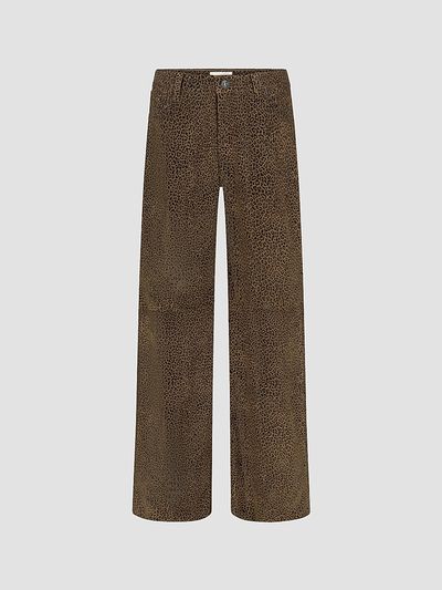 FRAME Women's Le Slim Palazzo Leopard-Print Jeans