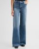 FRAME Women's Le Slim Palazzo Long Jeans - 4