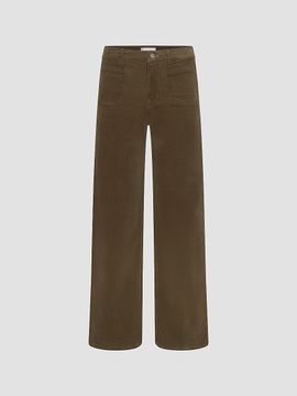 FRAME Women's Le Slim Palazzo Modernist Pocket Corduroy Pants