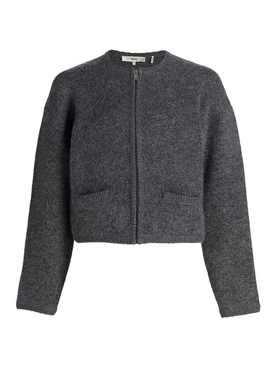 Frame Women's Lofty Merino Wool & Dyed Alpaca-Blend Crochet Cardigan