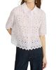 FRAME Women's Paisley Eyelet Crop Shirt - 4