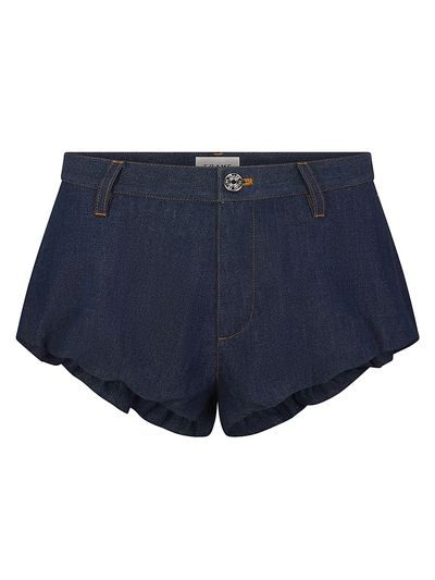 FRAME Women's Shell Cotton Denim Shorts