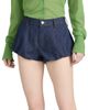 FRAME Women's Shell Cotton Denim Shorts - 4
