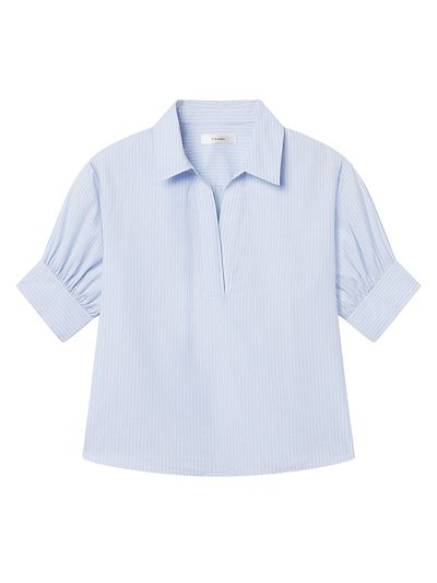 Frame Women's Striped Cotton Top