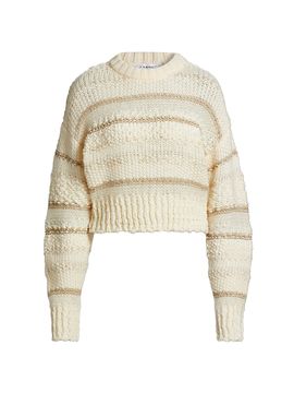 FRAME Women's Textured Stripe Sweater
