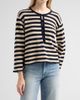 FRAME Women's The Easy Captain Striped Cotton-Cashmere Sweater - 4
