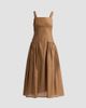 FRAME Women's The Garden Basque-Waist Midi Dress - 1