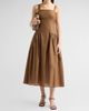 FRAME Women's The Garden Basque-Waist Midi Dress - 2