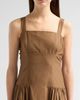 FRAME Women's The Garden Basque-Waist Midi Dress - 5