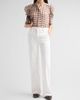 FRAME Women's The Gillian Sheer Plaid Silk Top - 2