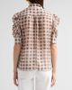 FRAME Women's The Gillian Sheer Plaid Silk Top - 3