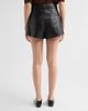 FRAME Women's The Leather Structural Shorts - 3
