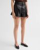 FRAME Women's The Leather Structural Shorts - 4