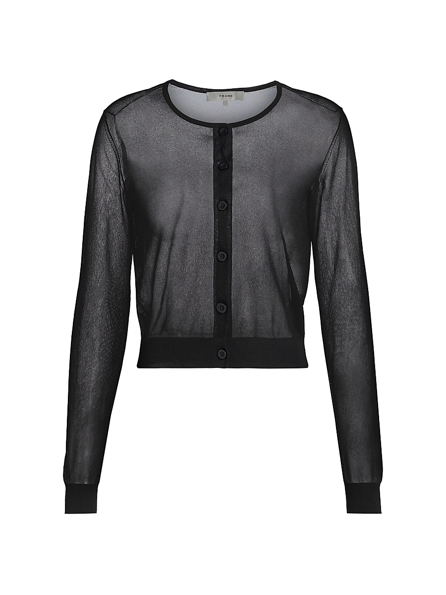 Frame - Women's The Luxe Sheer Cardigan