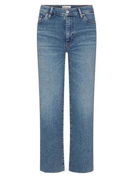 FRAME Women's The Mellow High-Rise Straight-Leg Jeans