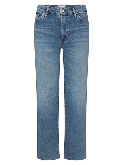 FRAME Women's The Mellow High-Rise Straight-Leg Jeans