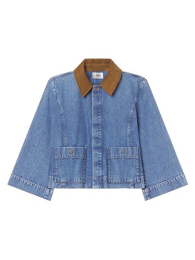 FRAME Women's The Mini Denim Swing Jacket