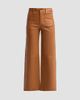 FRAME Women's The Modernist Leather Slim-Fit Palazzo Pants - 1