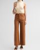FRAME Women's The Modernist Leather Slim-Fit Palazzo Pants - 2