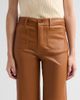 FRAME Women's The Modernist Leather Slim-Fit Palazzo Pants - 5
