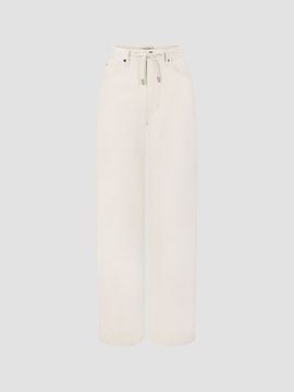 FRAME Women's The Off Duty Drawstring Cotton-Linen Jeans