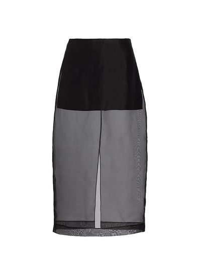 Frame Women's The Silk Organza Midi-Skirt