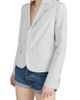 FRAME Women's The Stripe Cotton-Blend Classic Blazer - 5