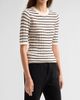 FRAME Women's The Stripe Pointelle-Knit Top - 4