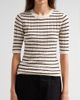 FRAME Women's The Stripe Pointelle-Knit Top - 5