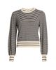 FRAME Women's The Striped Cotton-Blend Sweater - 8