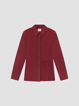 FRAME Women's The Suede Button-Front Shirt