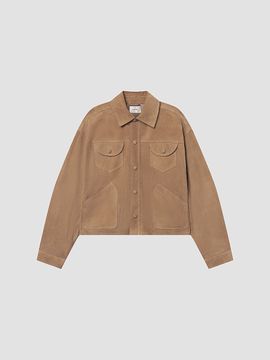 FRAME Women's The Suede Utility Jacket