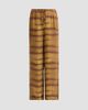 FRAME Women's Tiger-Striped Silk Lounge Pants - 1