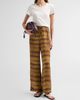 FRAME Women's Tiger-Striped Silk Lounge Pants - 2