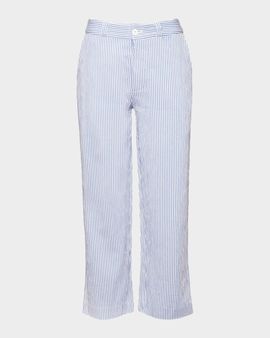 Frances Valentine Coleman Cropped Striped Seersucker Pants
