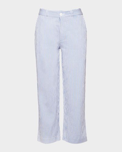 Frances Valentine Coleman Cropped Striped Seersucker Pants