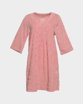 Frances Valentine Easy Striped Seersucker Shift Dress