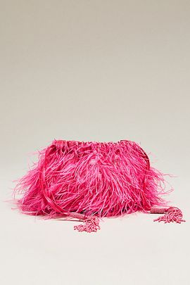 Frances Valentine Feather Pouf Handbag