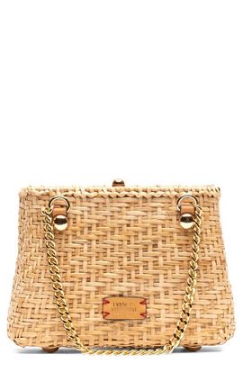 Frances Valentine Frances Valentine Butterscotch Wicker Basket Shoulder Bag