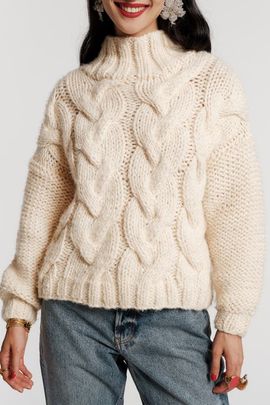 Frances Valentine Frances Valentine Cableknit Pullover Sweater