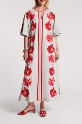 Frances Valentine Frances Valentine Charming Caftan Maxi Georgia Embroidery