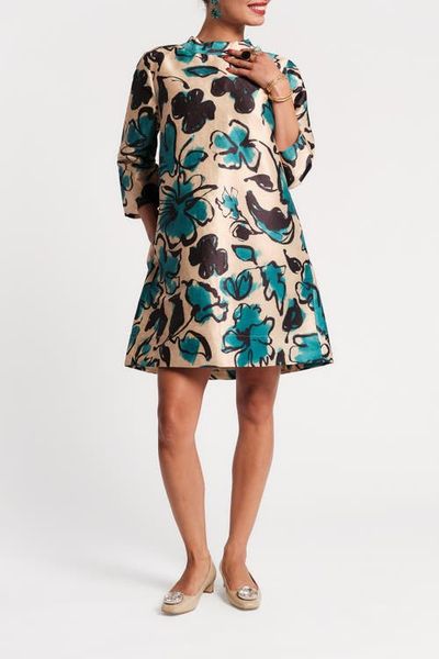 Frances Valentine Frances Valentine Diplomat Mini Dress Abstract Meadow