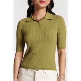Frances Valentine Frances Valentine Krissy Polo Rib Knit