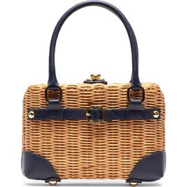 Frances Valentine Frances Valentine Lady Basket Wicker Handheld Bag